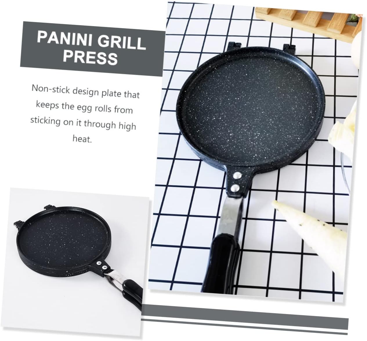 Egg Roll Maker Non-stick Baking Tray for Creative Waffle and Pancake Cooking for Home and Outdoor Use for Breakfast and Snacks Easy to Clean and Use