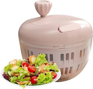 - 800ml Salad Spinner, Salad Fruit Cleaner with Colander, Anti Slip Base | Portable Product Washing Tool for Meals, Kitchening, Camping, Outdoor, Picnic, Healthy Cooking Type