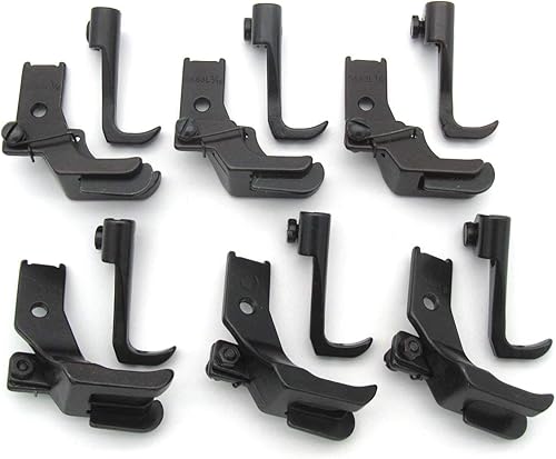 Miniatura 6 de CKPSMS Marca – Compatible con/repuesto para JUKI Marca DNU-1541 Singer Marca CONSEW 206RB 225 226 226R 6Sets Walking Feet con borde derecho