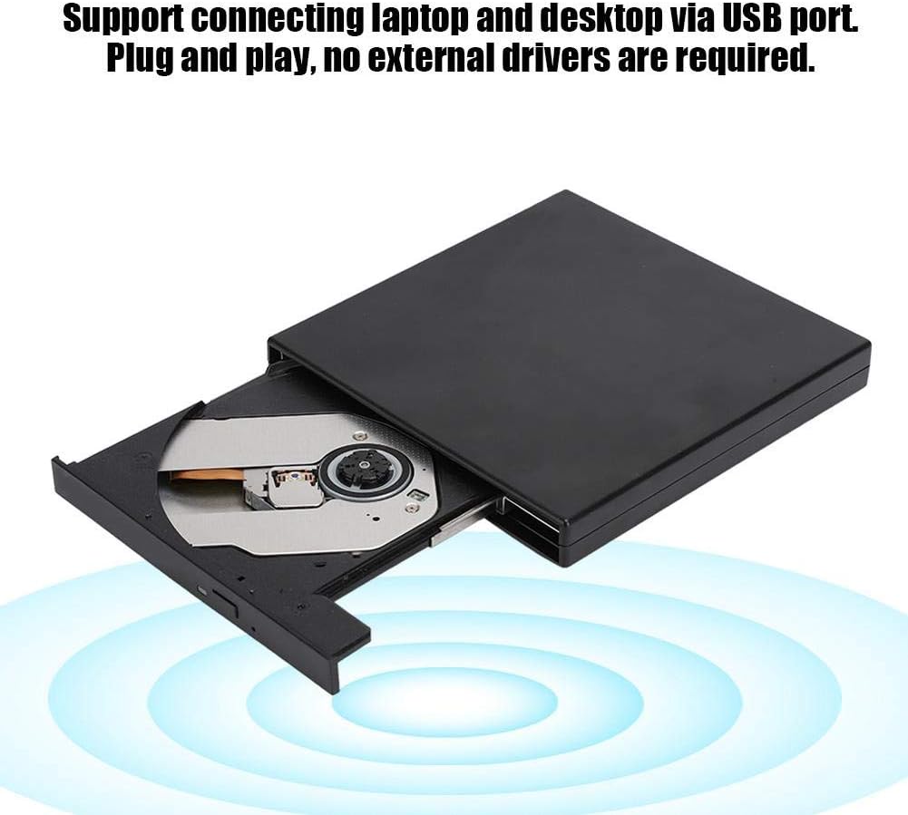 fo sa Computer Optical Drive USB2.0 DVD,RW Portable External Laptop Desktop PC CD DVD RW for Win 2000,Win XP,Win Vista,Win 7