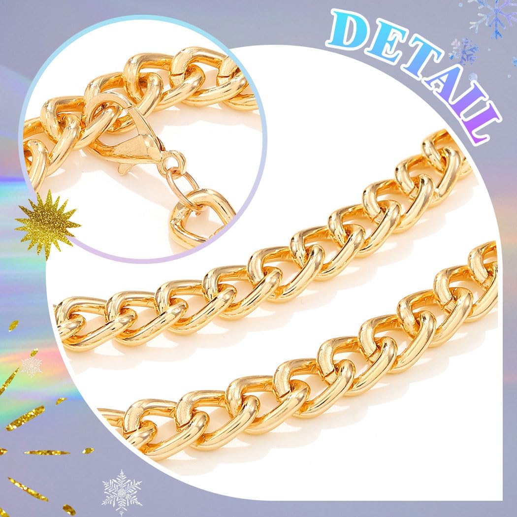 REETAN Gold Waist Chain Belt Fashion Rave Body Accessories for Women