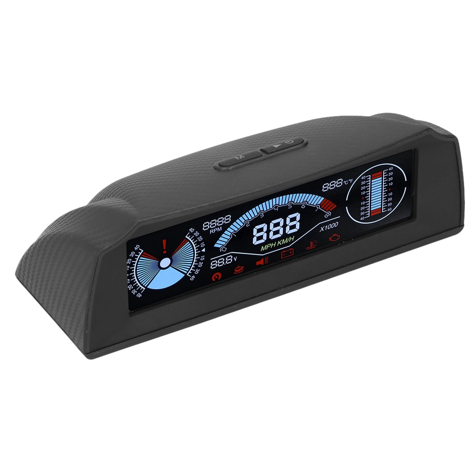 AYNEFY Pantalla HUD Inteligente, Material ABS, Funciones OBD Multifuncionales, Compatibilidad Universal, Ideal para Automóviles y Camiones