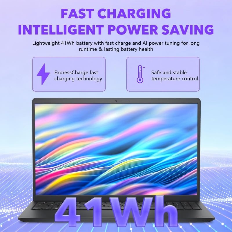 Image of Dell DC15250 15.6 inch Touchscreen Laptop 2026, Intel i7-10 Cores (Up to 5.00 GHz), 32 GB DDR5 RAM 2TB SSD, FHD LED 250 Nits Anti-Glare, Black, Ai Copilot Key, Wi-Fi6, Webcam, Windows 11 Pro