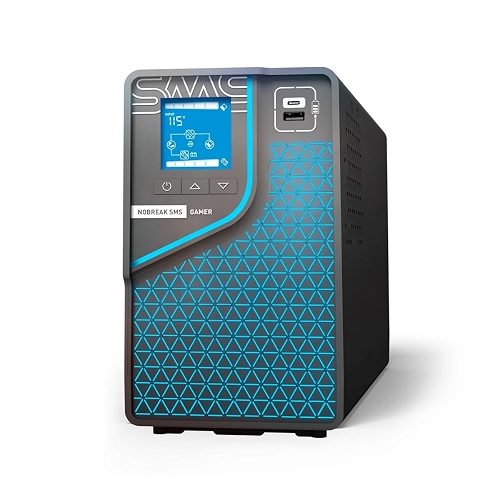 Nobreak SMS Gamer 2000Bi/Bi WI-FI, Interativo, Entrada 115/220v e Saída Bivolt 115/220V, 8 Tomadas, 29601