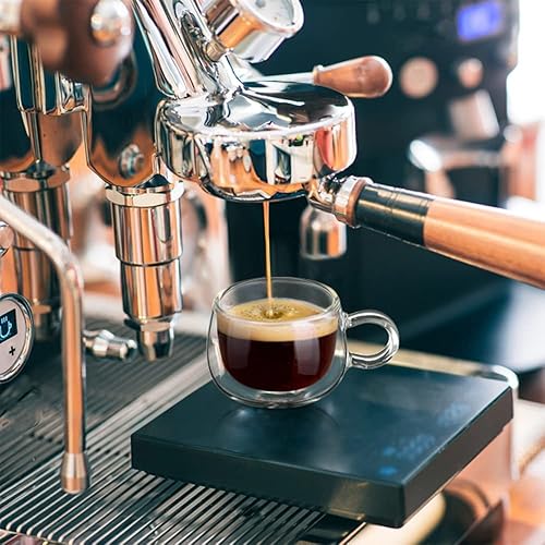 Miniatura 3 de glastal Juego de 2 tazas de café de doble pared de 4 onzas, tazas de café de 12 onzas, tazas de café de vidrio transparente con asa, taza de café