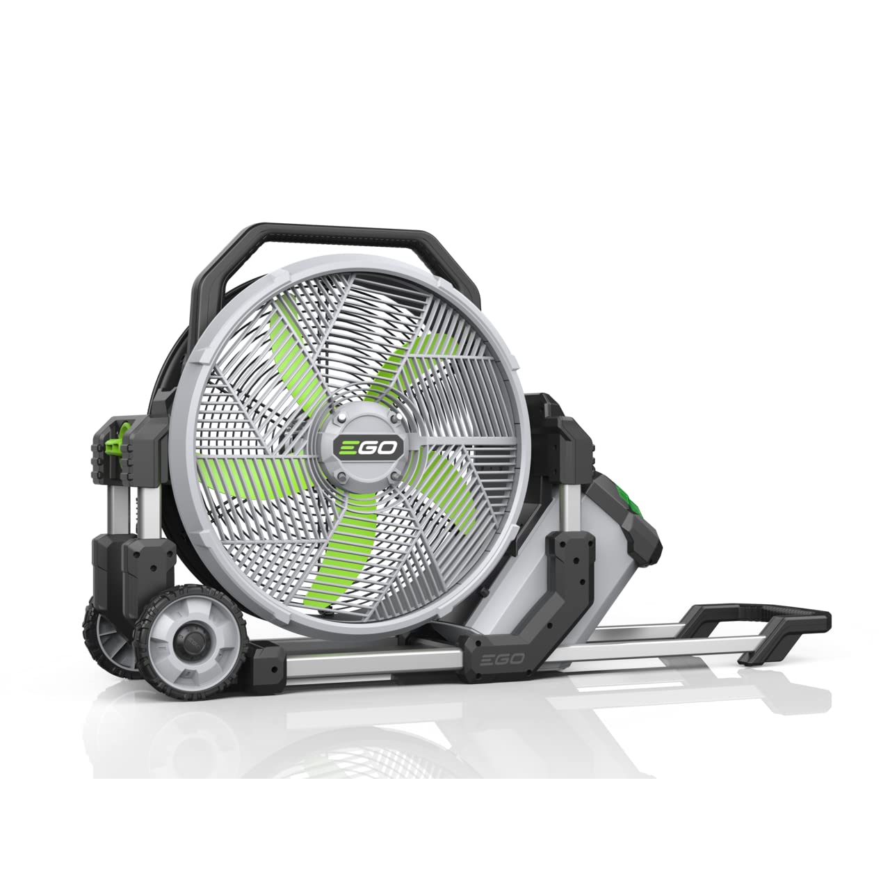 EGO FN1800E 45 cm-Outdoor-Lüfter mit Sprühnebelkühlung, bis 8.000 m3/h, 2 Kühlungs- und 5 Lüfterstufen + Turbo ohne Akku