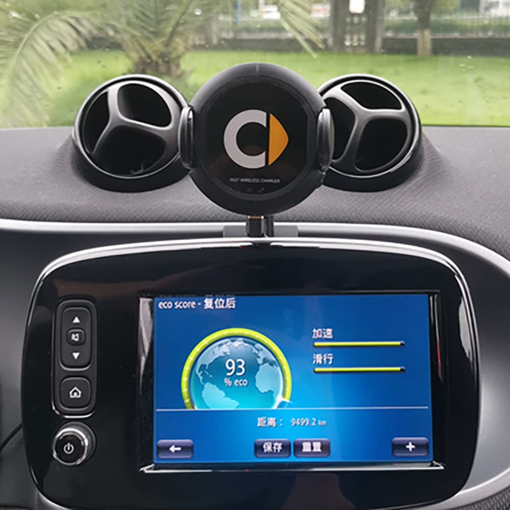 Car Handyhalterung Auto, für Smart 451 Smart 453 fortwo forfour, 360° Saugnapf Windschutzscheibe Armaturenbrett Handy Halter für Auto,453 Navigation-1