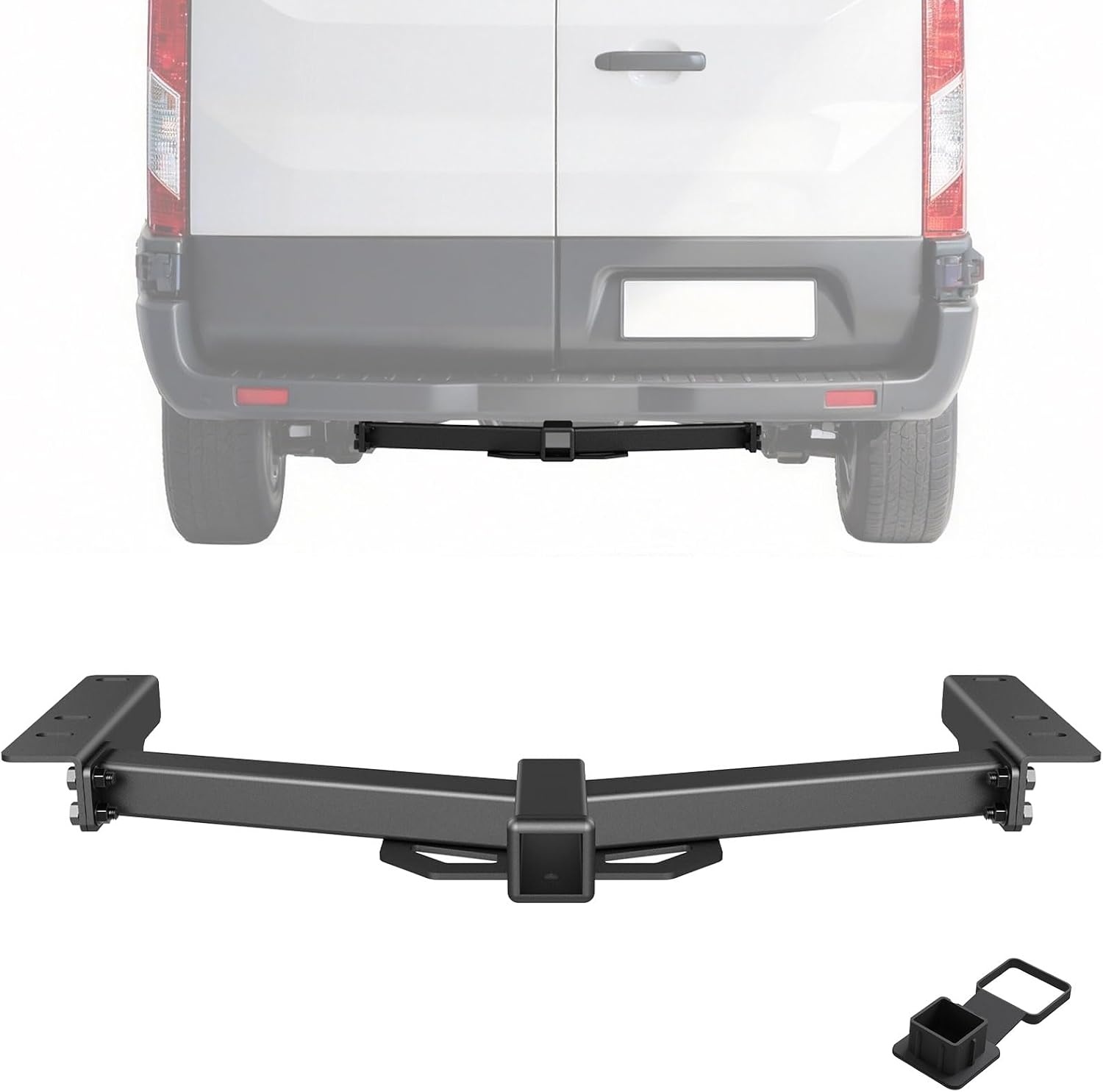 Class 3 Trailer Hitch 2" Receiver Fits 2015-2025 Ford Transit & E-Transit