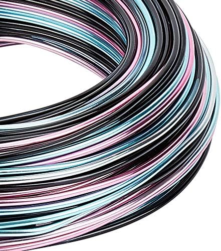 BENECREAT 12 Gauge(2mm) Silver Aluminum Wire 180 Feet(55m) Bendable Metal Sculpting Thick Wire for Bonsai Trees, Floral, Home Decors and Other Arts Crafts Making