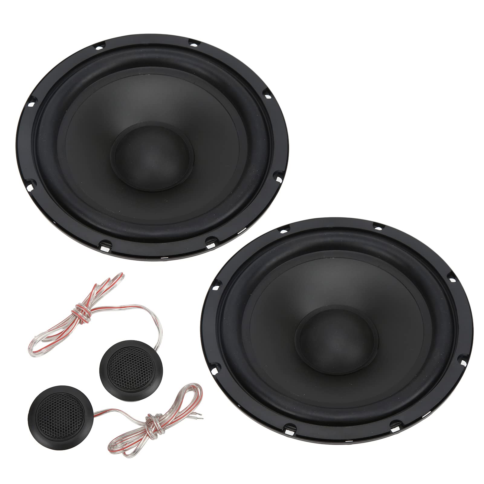 Qqmora Głośniki Wysokotonowe Jasny Dźwięk Wysokiej Częstotliwości 400 W do Samochodowych Systemów Audio 2 Sztuki Metalowa Konstrukcja