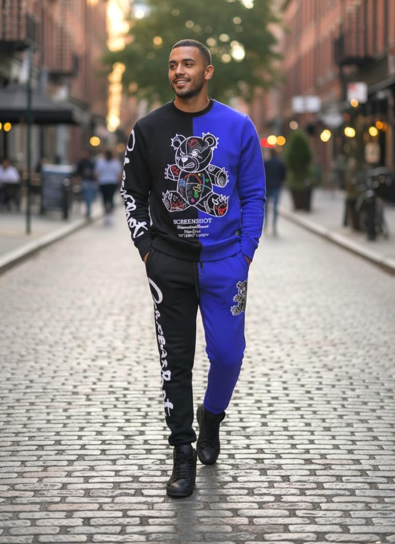 SCREENSHOT P1113 Fleece Pants Premium Urban Streetwear Graphic Sweatpants - Classic Jogger Fit - Image 6