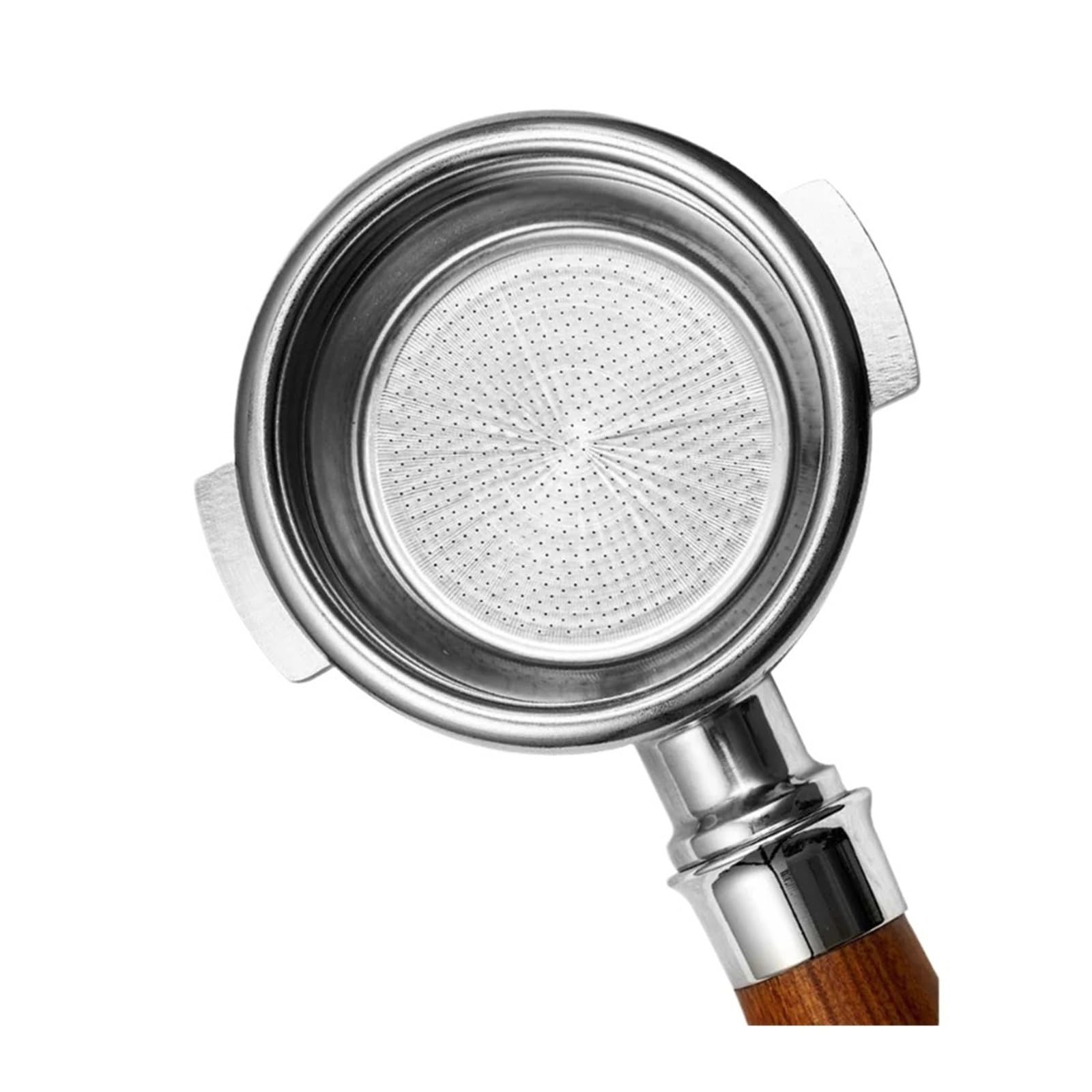 Compatible Con Expobar, Mango De Madera Sin Fondo De 58mm, Piezas De Máquina De Café Expreso, Mango De Repuesto For Cafetera(58mm-Double mouth-D)