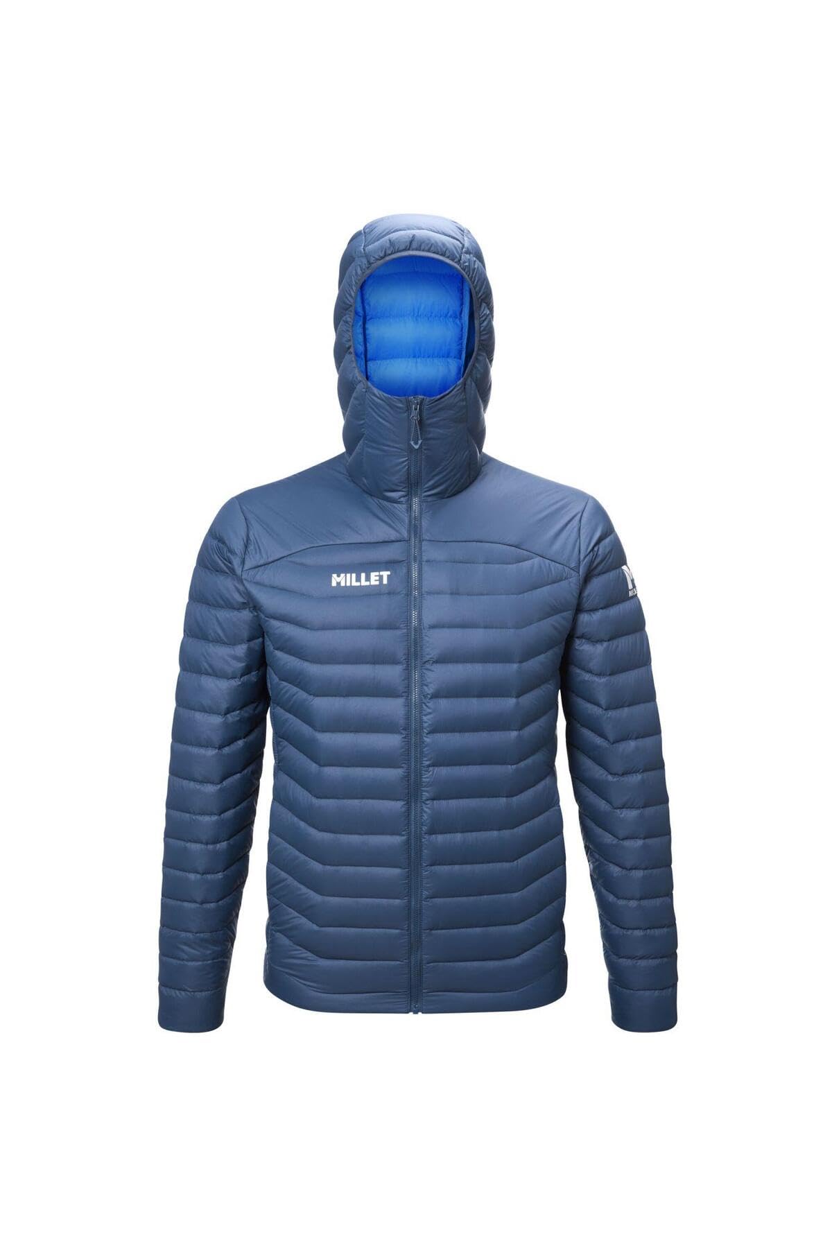MILLET Doudoune Homme EVOLE LIGHT 700 HD Compressible Légère Déperlante (FR/ES, Alpha/lettres, S, Taille normale, Taille normale, Bleu Foncé)