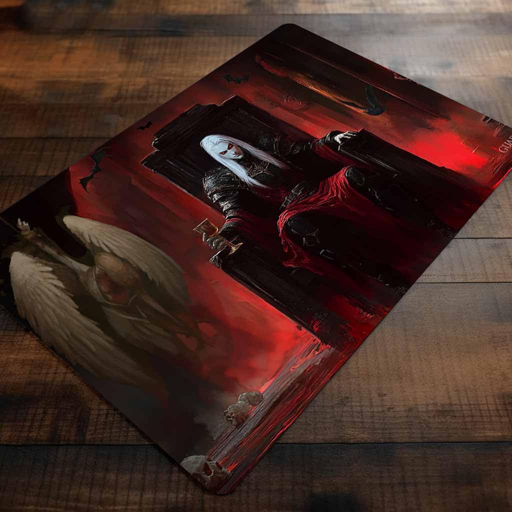 Edgar Markov (Bordi Cuciti) - Tappetino per Carte Magic - Tappeto per Gioco - Playmat Compatibile con MTG, Signore degli Anelli, TCG, Gioco di Carte