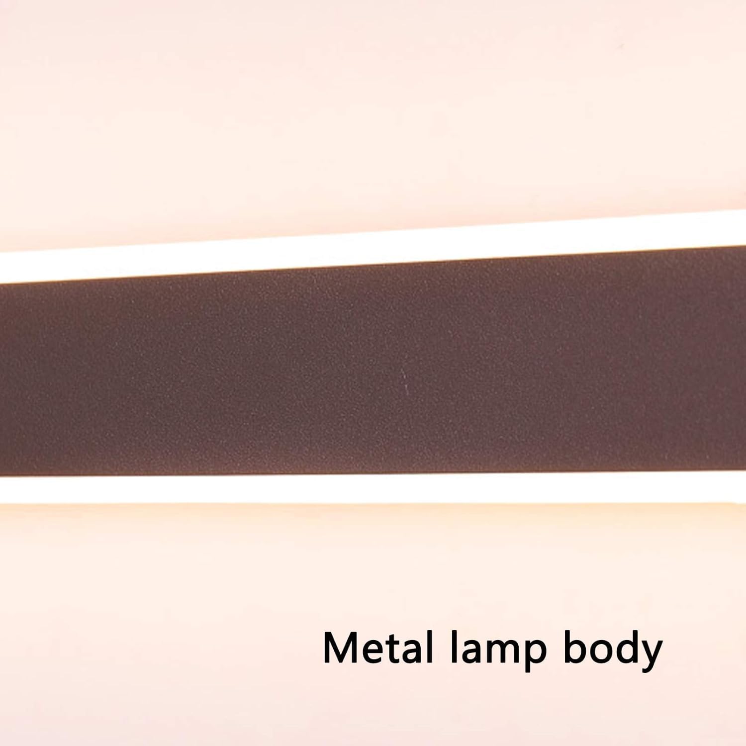 Lampa łazienkowa LED z lustrem, brązowa, nowoczesny styl, oświetlenie LED nad lustrem, 3 temperatury barwowe