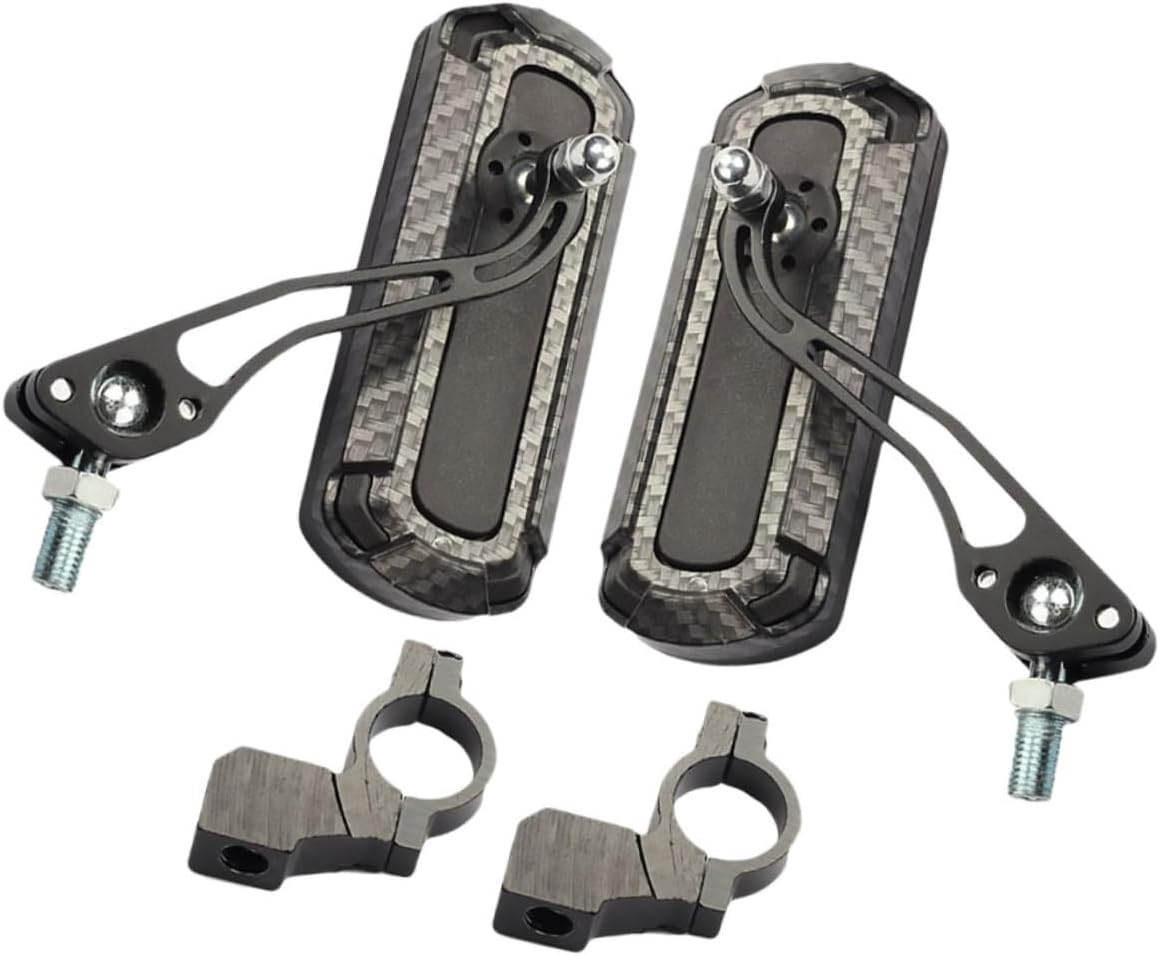 2pairs Texture Rotating Rear View Mirror for Mountain and Road Lightweight Scratch-resistant Design for