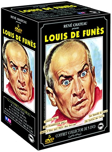 Coffret louis de Funès : dans l'eau qui fait des bulles ; courte tete ; un drole de caid ; la bande a papa ; les pissenlits par la racine