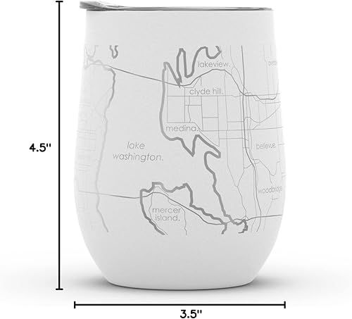 Vista 715 de Well Told Lexington Kentucky Map - Vaso de vino aislado con grabado de mapa de Kentucky, taza de acero inoxidable grabada (12 onzas, verde domingo)