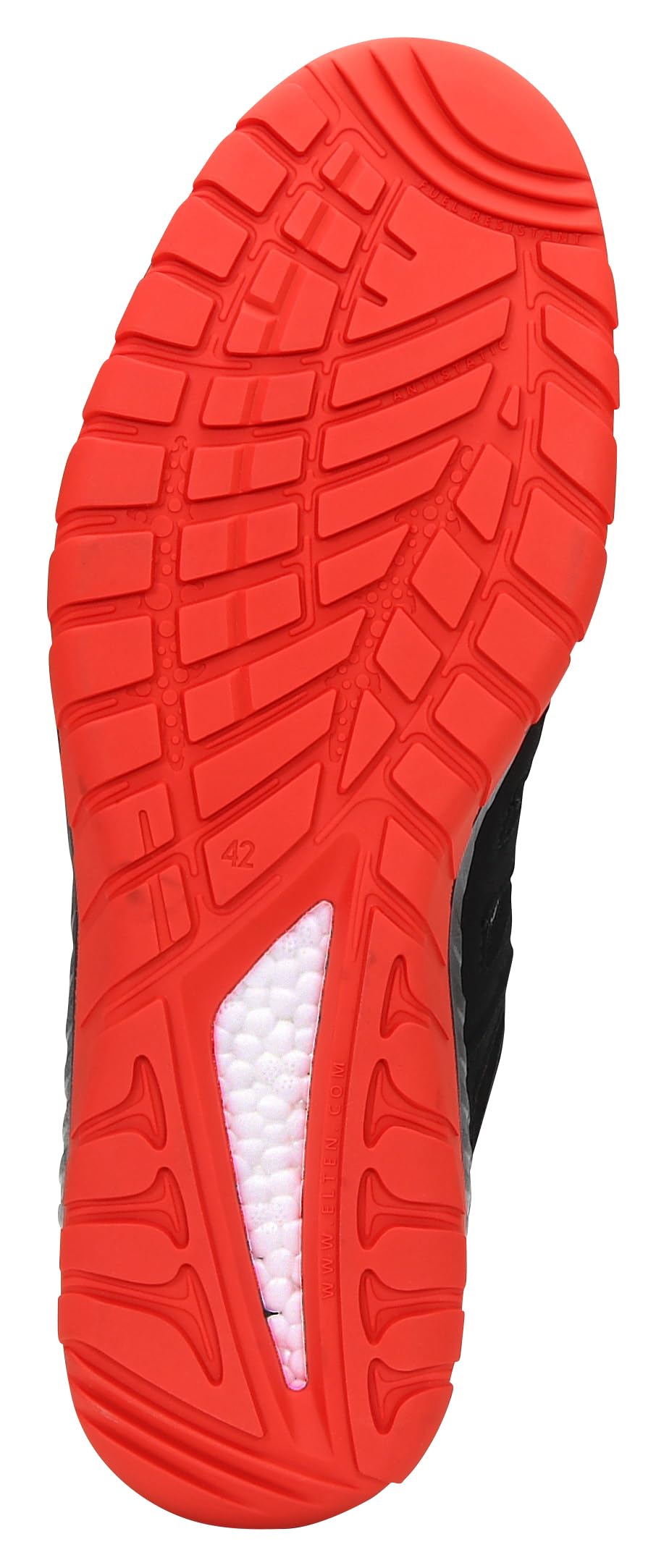 ELTEN MADDOX BOA black-red Mid ESD S3S | Sicherheitsschuhe für Damen & Herren, Stahlkappe, leicht, atmungsaktiv