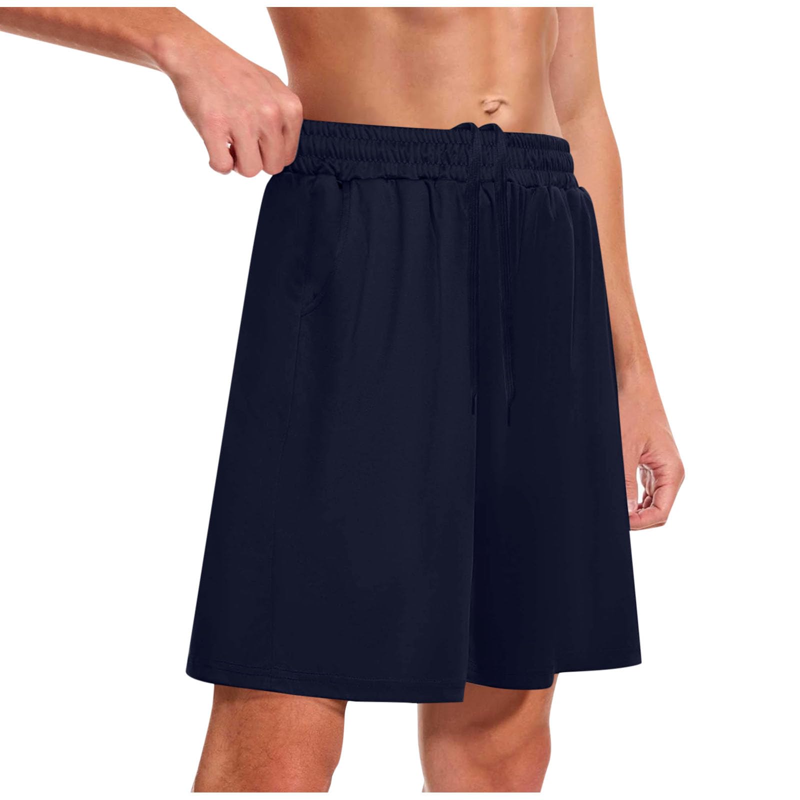 Mens Athletic Gym Shorts Summer Quick Dry Casual Basketball Shorts with Pockets Stylish Running Workout Activewear