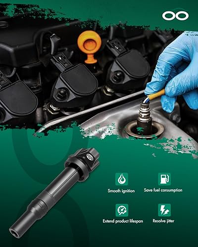 Miniatura 7 de SCITOO Juego de bobinas de encendido 100% nuevo 6pcs compatible con Hyundai Santa Fe para Kia Magentispara OptimaRondo 2007-2010 automóviles aptos