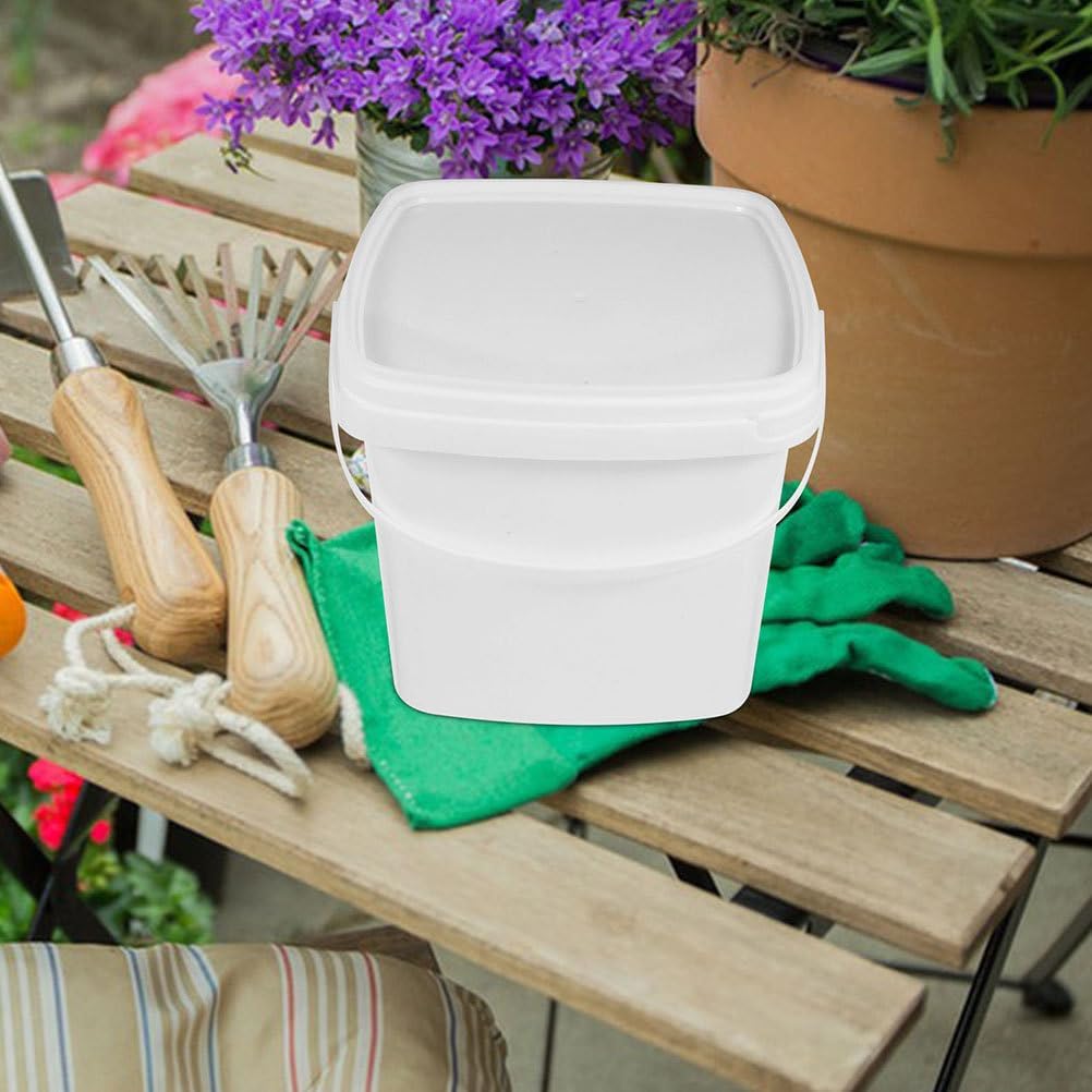 MERRYHAPY Portable Water Bucket with Lid and Handle Reusable Water Container for Camping Outdoor Activities and Household Use image 5