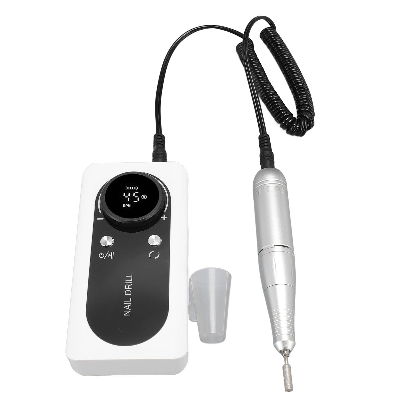 Máquina Pulidora de Uñas Eléctrica Recargable, Juego de Herramientas Electrónicas de Manicura y Pedicura de Velocidad de 45000 Rpm con Taladro de Uñas para Pulido de Uñas