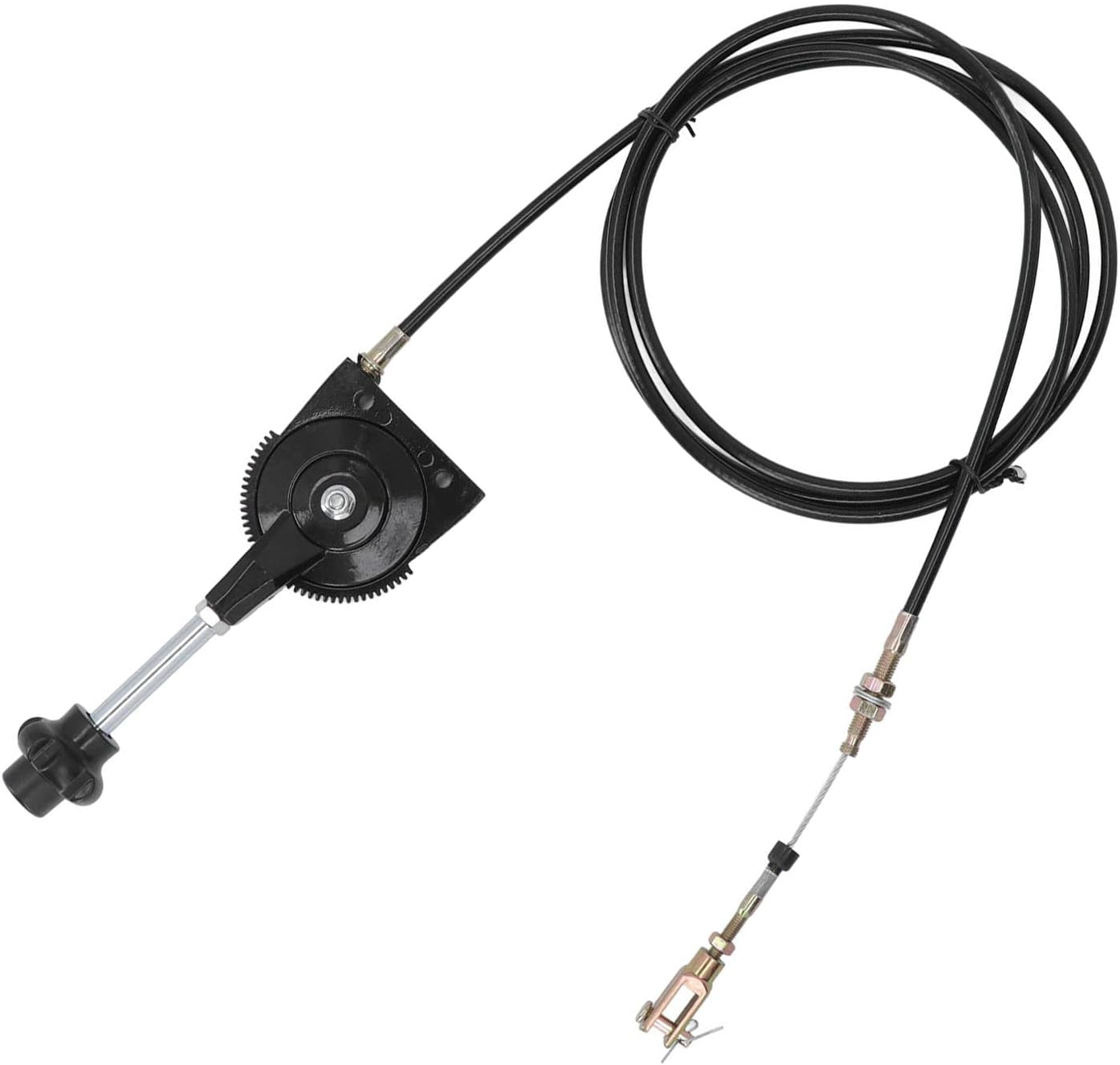 Excavator Manual Throttle Cable Throttle Cable Repair Kit, 8.2ft/2.5m Manual Flexible Throttle Wire for EX230 EX230, Universal Throttle Cable Replacement Motor Control Parts