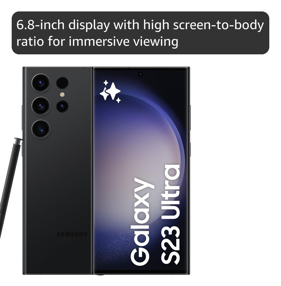 Galaxy S23 Ultra 8/256　ブラック　アメリカ版　ケース付き Samsung S23 Ultra all carriers 256GB Black (US Version): Amazon.co