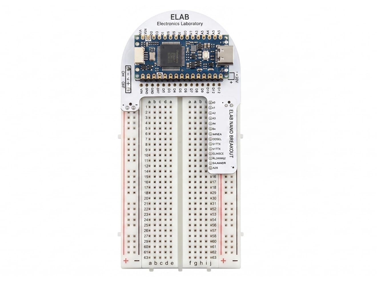ELAB – Laboratorio STEM di Elettronica Volume 3 | Kit Didattico Coding con Arduino™ Nano R4 Originale, Manuale Guidato, Breadboard e Componenti per Progetti | Arduino™ Nano R4 Originale, Manuale Guidato, Breadboard, Componenti per Progetti