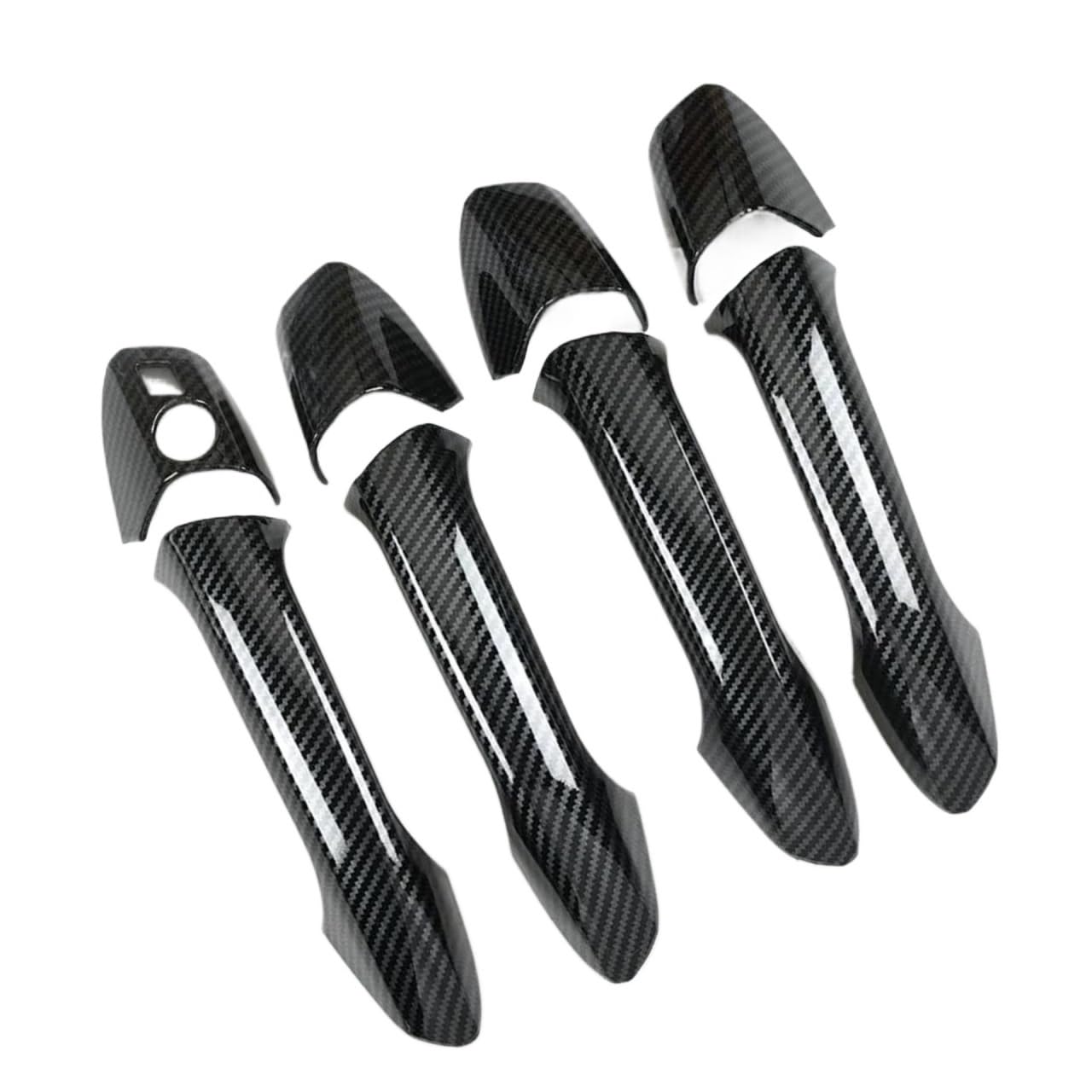 Carbon Look Exterior Door Handle Cover Trim For W204 C300 C350 C250 C63 AMG