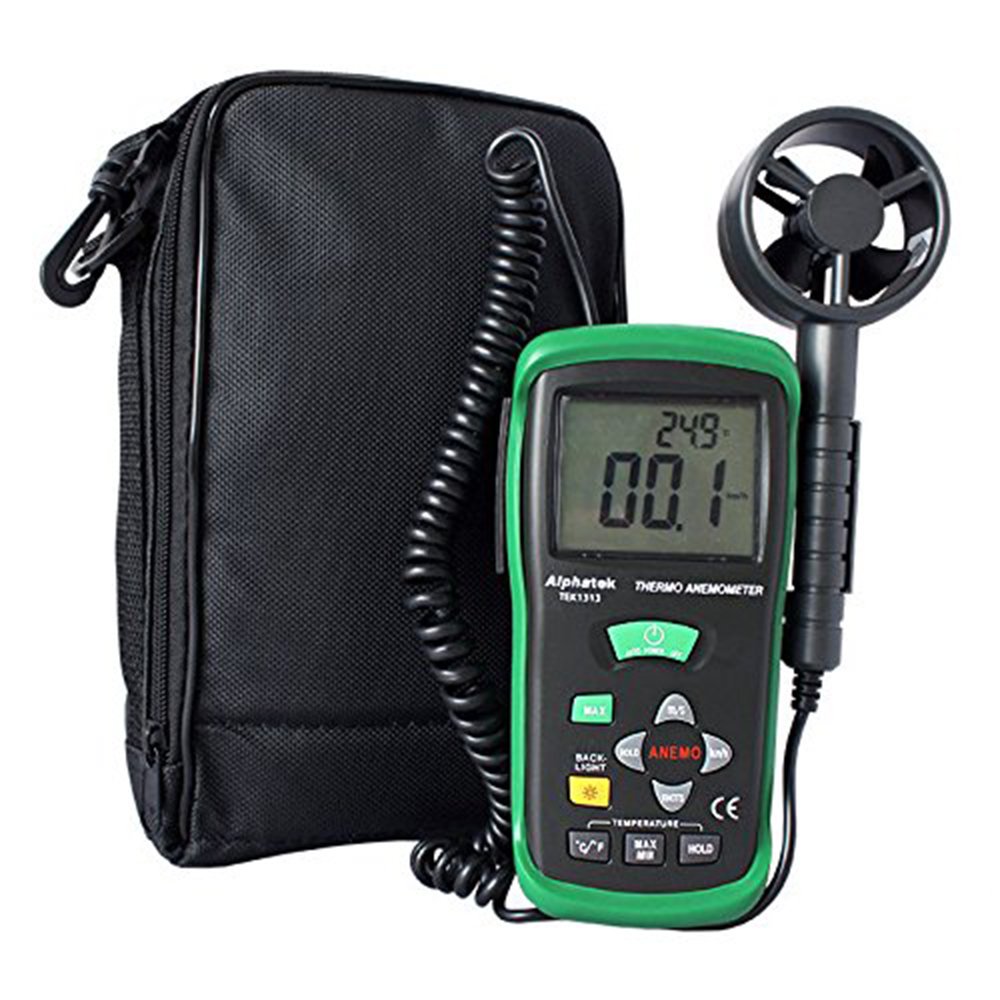 Buy Alphatek TEK1313 Digital LCD ThermoAnemometer / Wind Speed / Air