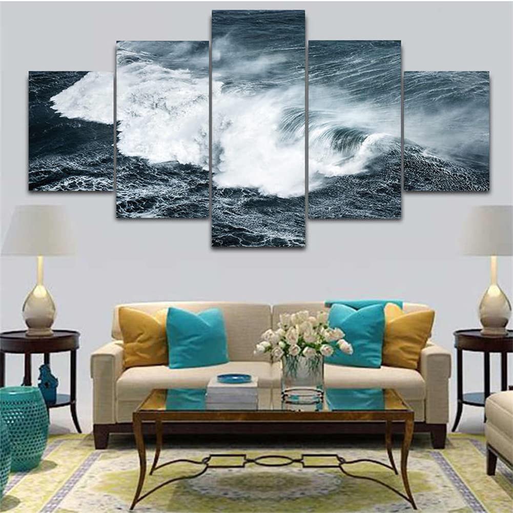 Peinture diamant kits forage complète diamant peinture grande taille broderie vagues
