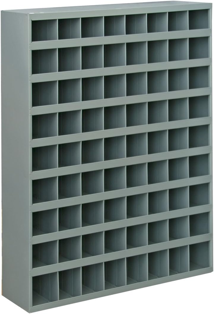 Durham 363-95 Gray Cold Rolled Steel 72 Opening Bin with Slope Self Design, 33-3/4" Width x 42" Height x 12" Depth