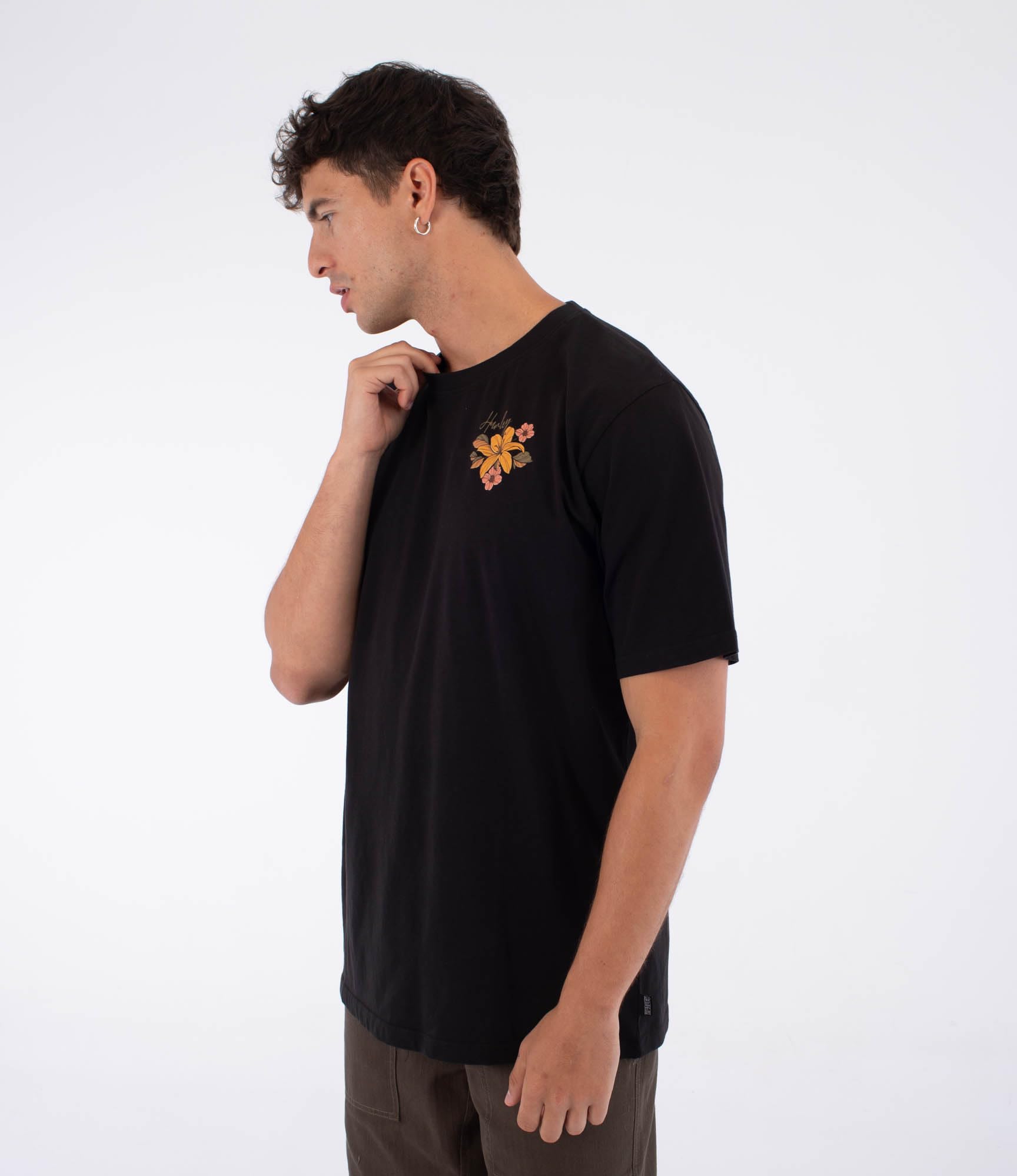 Hurley T-Shirt Short Sleeve Men - Tattoo Trudy Skull T-Shirt Uomo