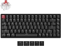 Vista 8 de Keychron K2 75% Layout QMK Teclado mecánico con opciones inalámbricas y con cable Interruptor Super Banana, marco de aluminio con retroiluminación