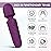 KINGWAND Handheld Personal Mini Massager - Waterproof, USB Rechargeable, 10 Vibration - Perfect on Back Legs Hand Pains and Sports Recovery(Purple)