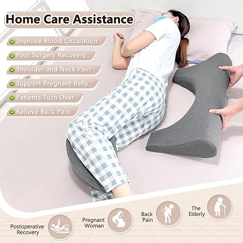 Miniatura 4 de Almohada de alivio de presión para úlceras de cama, cuñas de espuma para posicionamiento en la cama, cojín de úlcera de presión para prevención de