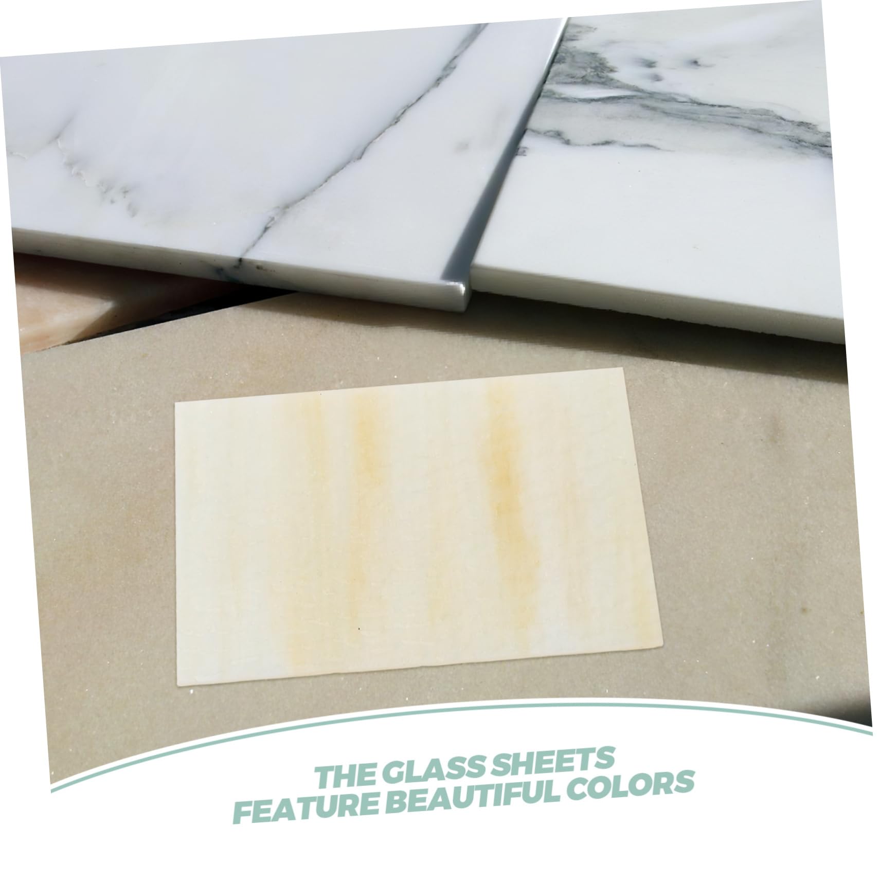 Didiseaon 2pezzi Vetro Texture Ondulata per Mosaico Fai da Te Forniture Artigianali in Vetro Decorazioni per Casa e Ufficio Piastrelle Uniche
