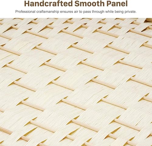 Miniatura 41 de Divisores de habitación de 6 pies de alto - 20 pulgadas de ancho pantalla de privacidad independiente con fibra tejida de diamante, divisor de pared