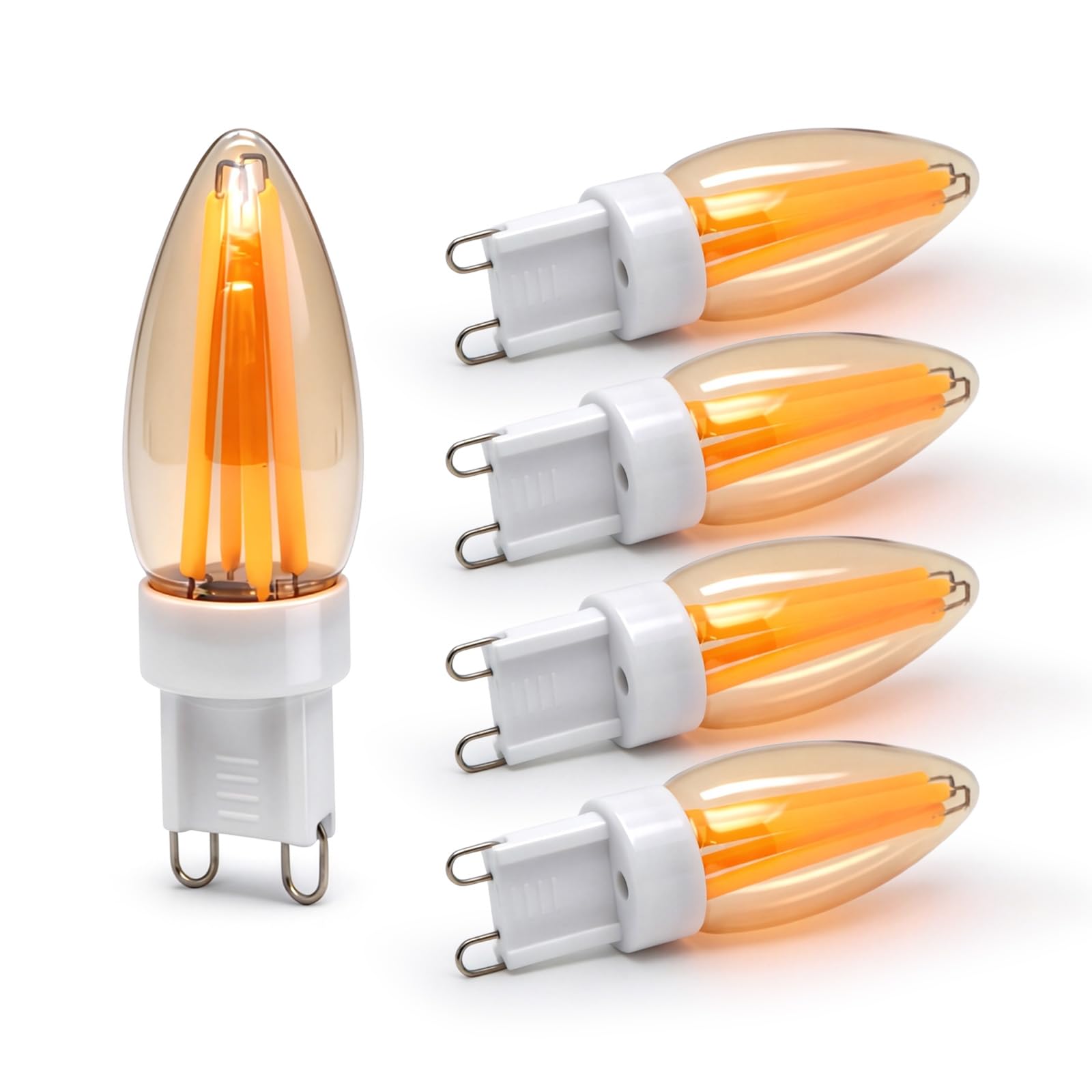 Ruiandsion 110V 2200K G9 Replacement Bulb for Chandeliers & Pendant Lamp