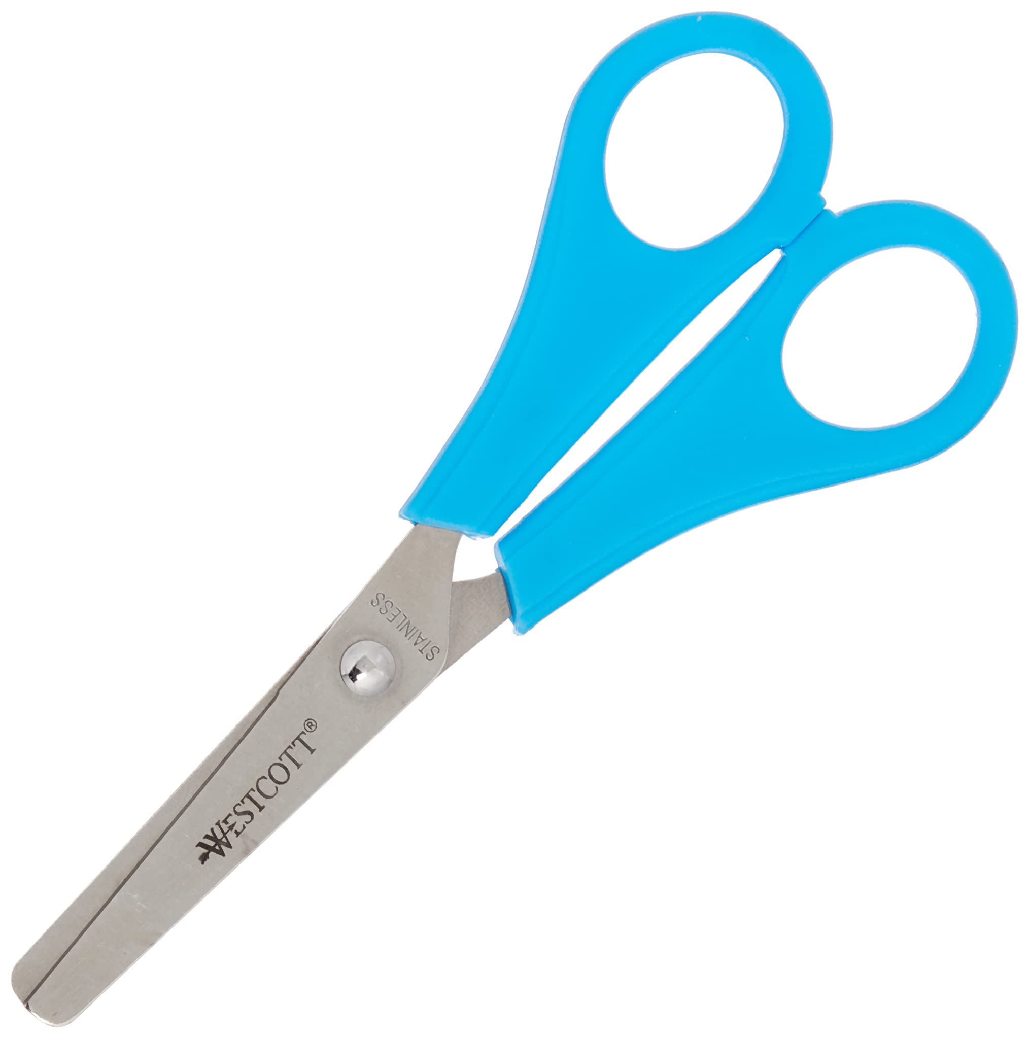 Westcott E-2150S Kinderschere für Rechts- und Linkshänder, 13 cm, runde Spitze, 30 Stück, Maß 5 cm & Pritt Klebestift, gr. 11 (25 pack)