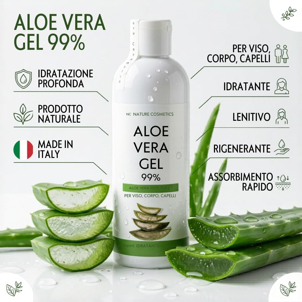 Aloe Vera Pure, Organic, Soothing Gel for Irritated Skin For Face, Body &  Hair Coadjuvant Moisturizing, Refreshing Post-Solar Burn, Post-Hair Removal  & Shaving 200ml : Amazon.com.be: Beauty
