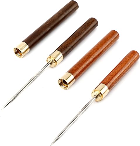 Paquete de 2 palillos de hielo de acero inoxidable, herramienta de púa de 8 pulgadas para romper hielo con cubierta de seguridad, dispensador de