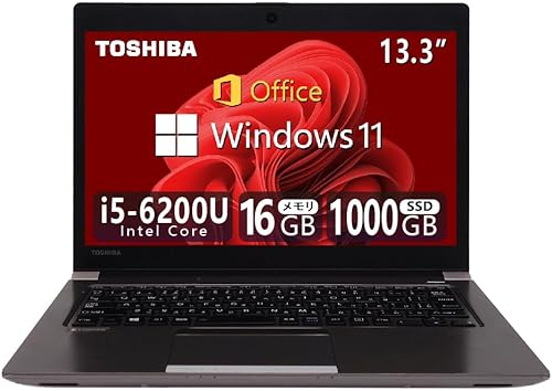 【整備済み品】 【CPU:第6世代Core i5】東芝ノートパソコン dynabook R63/13.3型/MS & Office 2019/Windows 11 Pro/HDMI/HCMAの電源/HDMI/DVDドライブ非搭載/ノートパソコン (8)第6