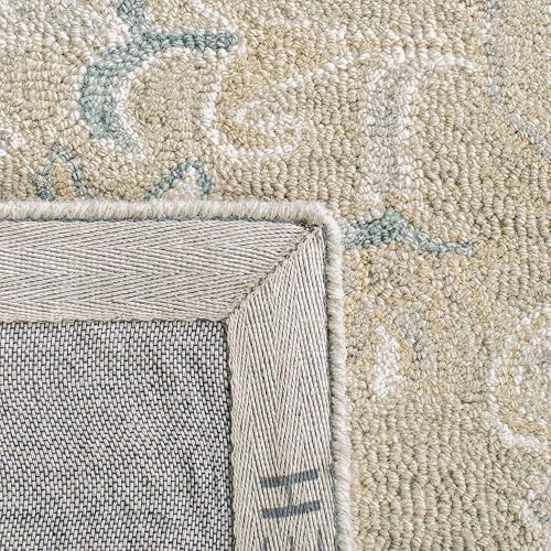Image of 9x12 Ft Woolen Floor Rug - Oversized Hand-Tufted Wool Carpet for Elegant Home Interiors