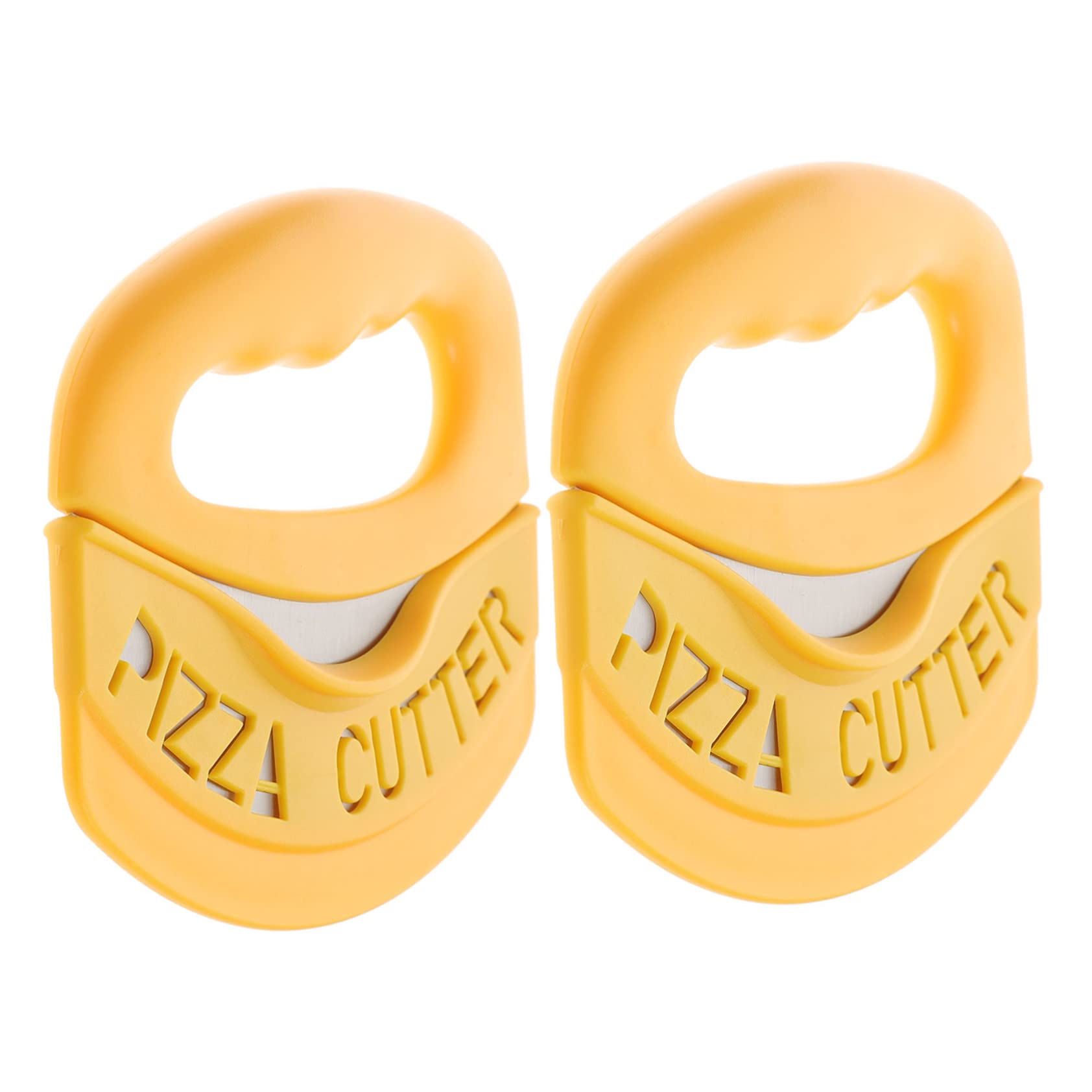 Unomor 2Pcs Creative Stainless Steel Pizza Cutter Multi Purpose Annular Kitchen Cutter for Baking Serving Easy to Clean for Pizzas Cakes and Pastries