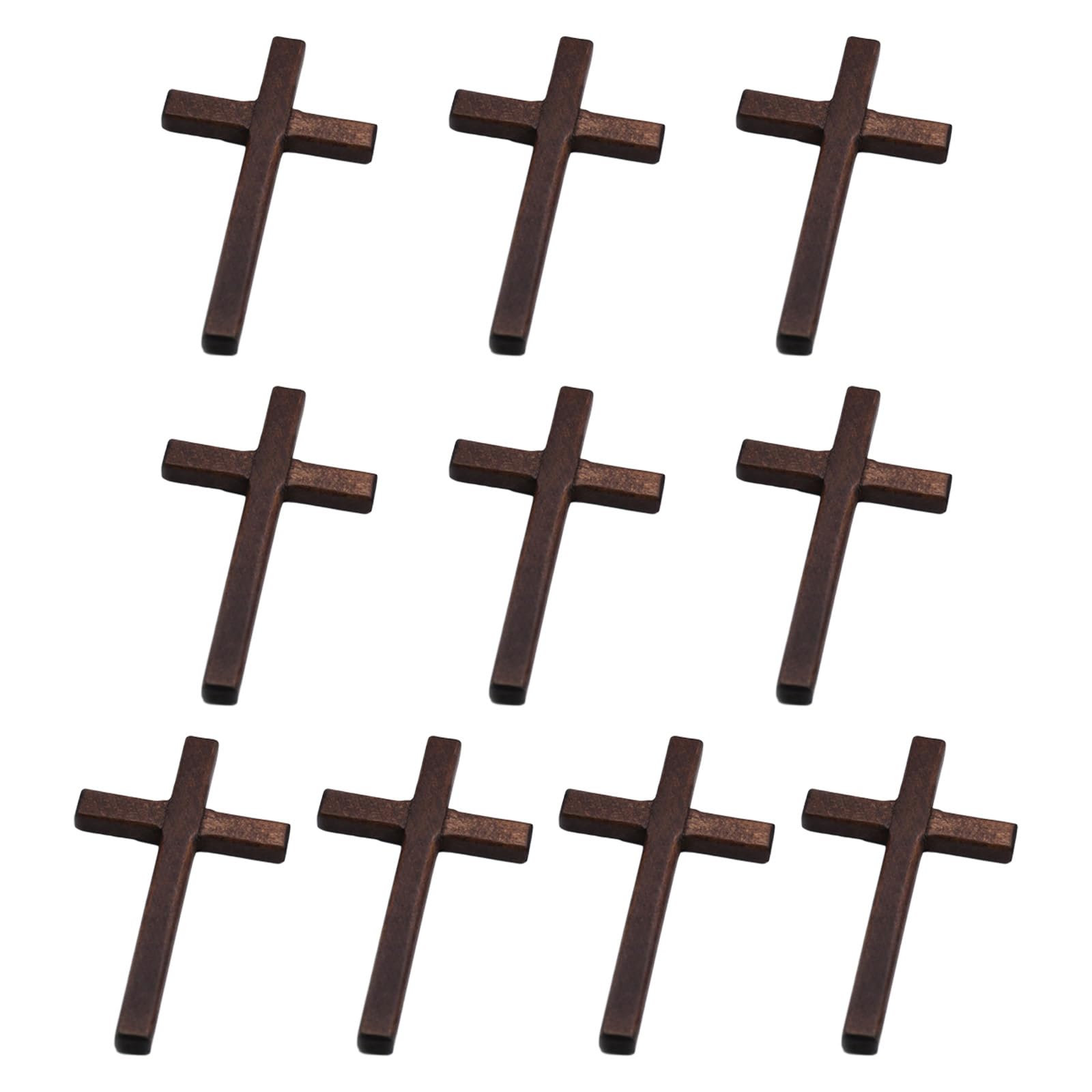 Buxuaaaa Wood Wall Cross Clinging Wood Handheld Cross for Luck Portable Cling Crosses for Handheld Praying Room Home Christ Ornaments