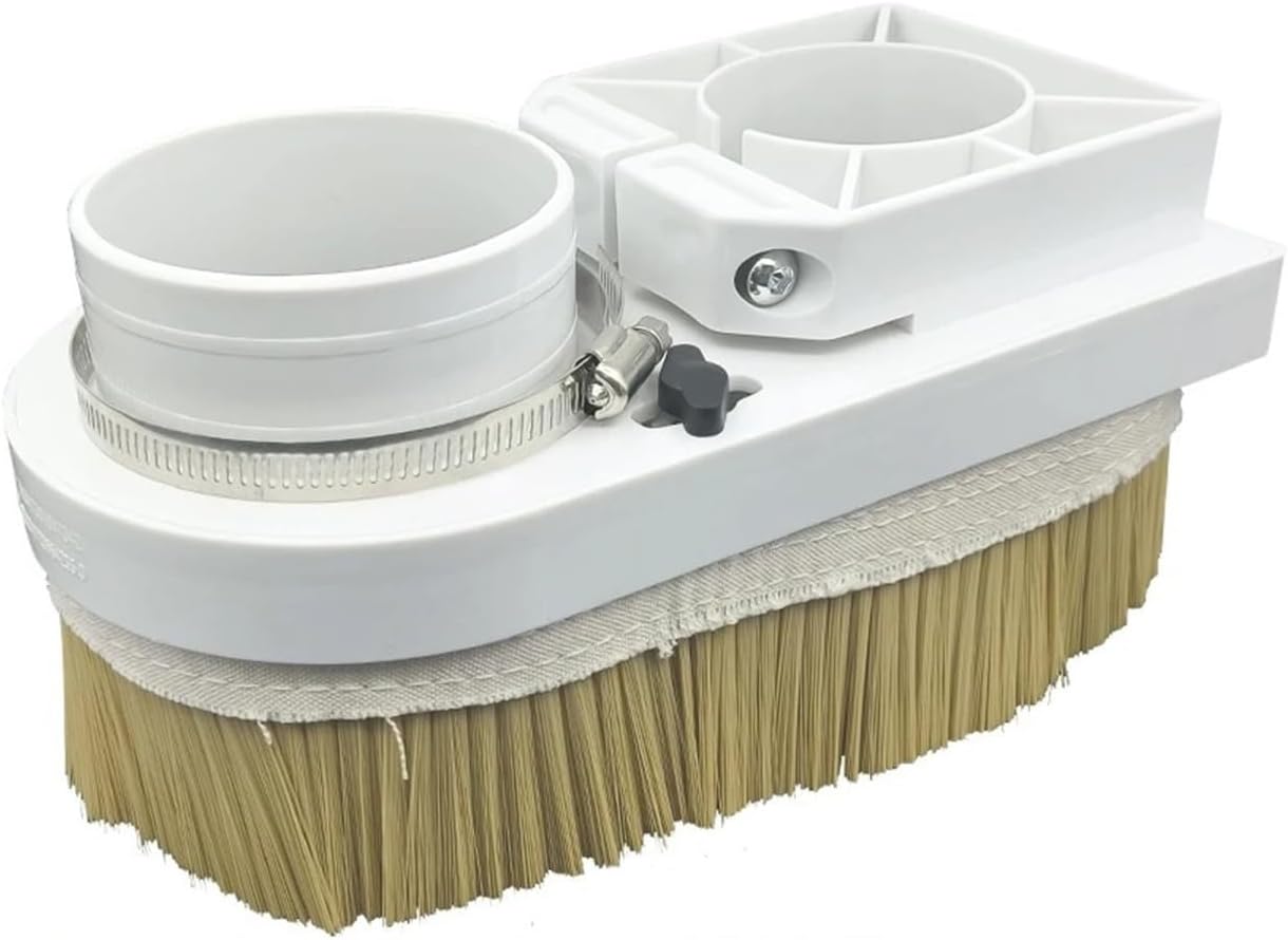 CNC Vacuum Brush Spindle Shoe 70mm 75mm 80mm 85mm90mm 100mm Diameter Dust Collector Dust Cover Brush For CNC Spindle Motor Milling Machine Router(80mm)