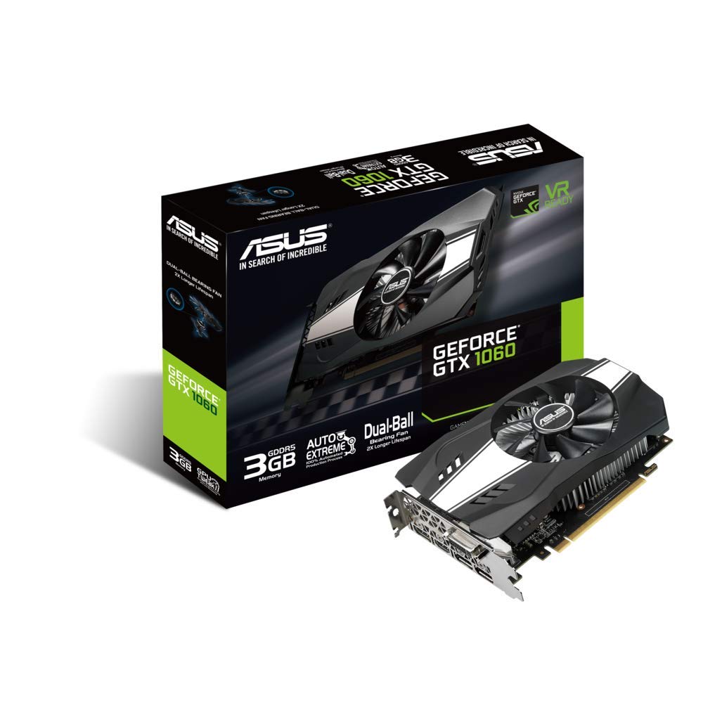 ASUS GeForce PH GTX 1060 3GB GDDR5 192bit 1xDVI 2xHDMI 2xDP